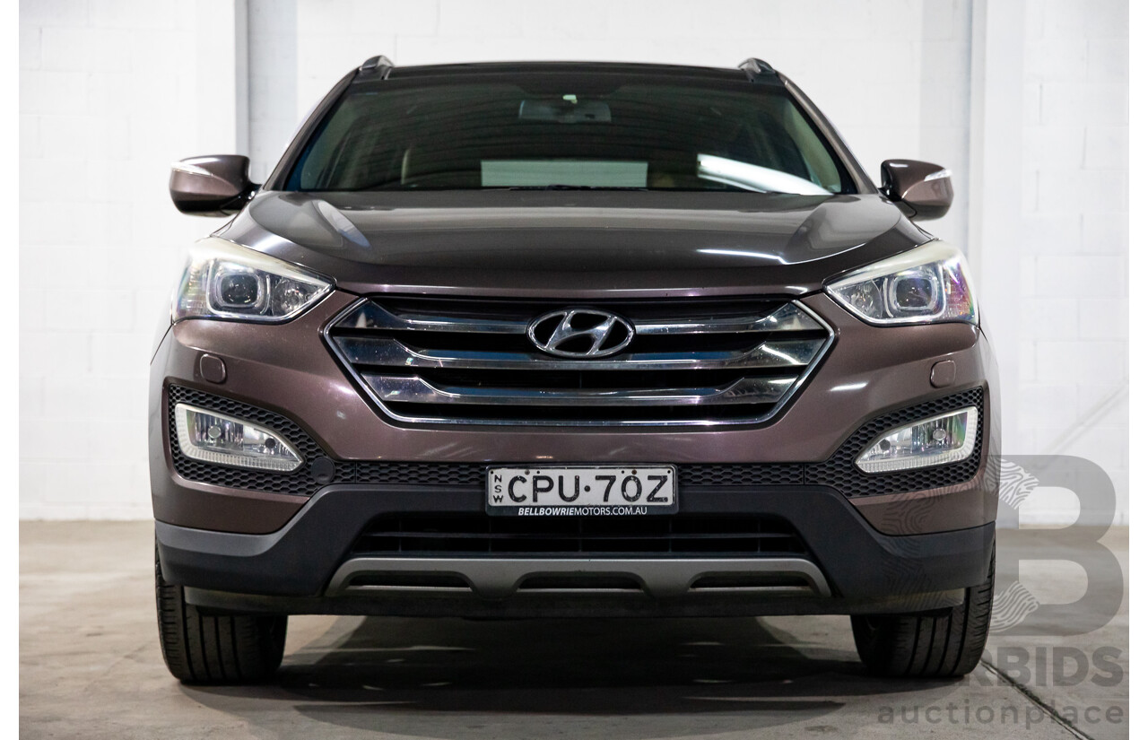 11/2013 Hyundai Santa Fe Highlander CRDi (4x4) DM 4d Wagon Arabian Mocha Pearl Turbo Diesel 2.2L - 7 Seater