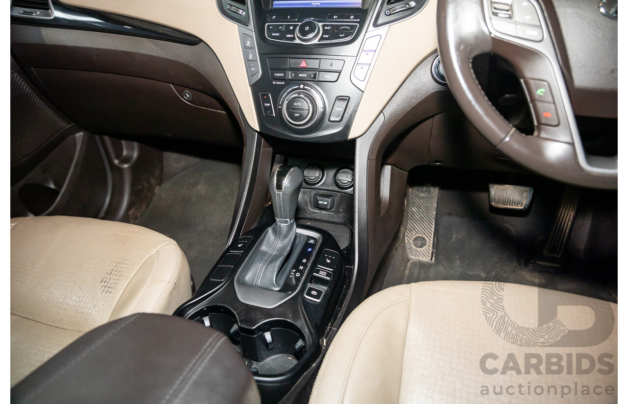 11/2013 Hyundai Santa Fe Highlander CRDi (4x4) DM 4d Wagon Arabian Mocha Pearl Turbo Diesel 2.2L - 7 Seater