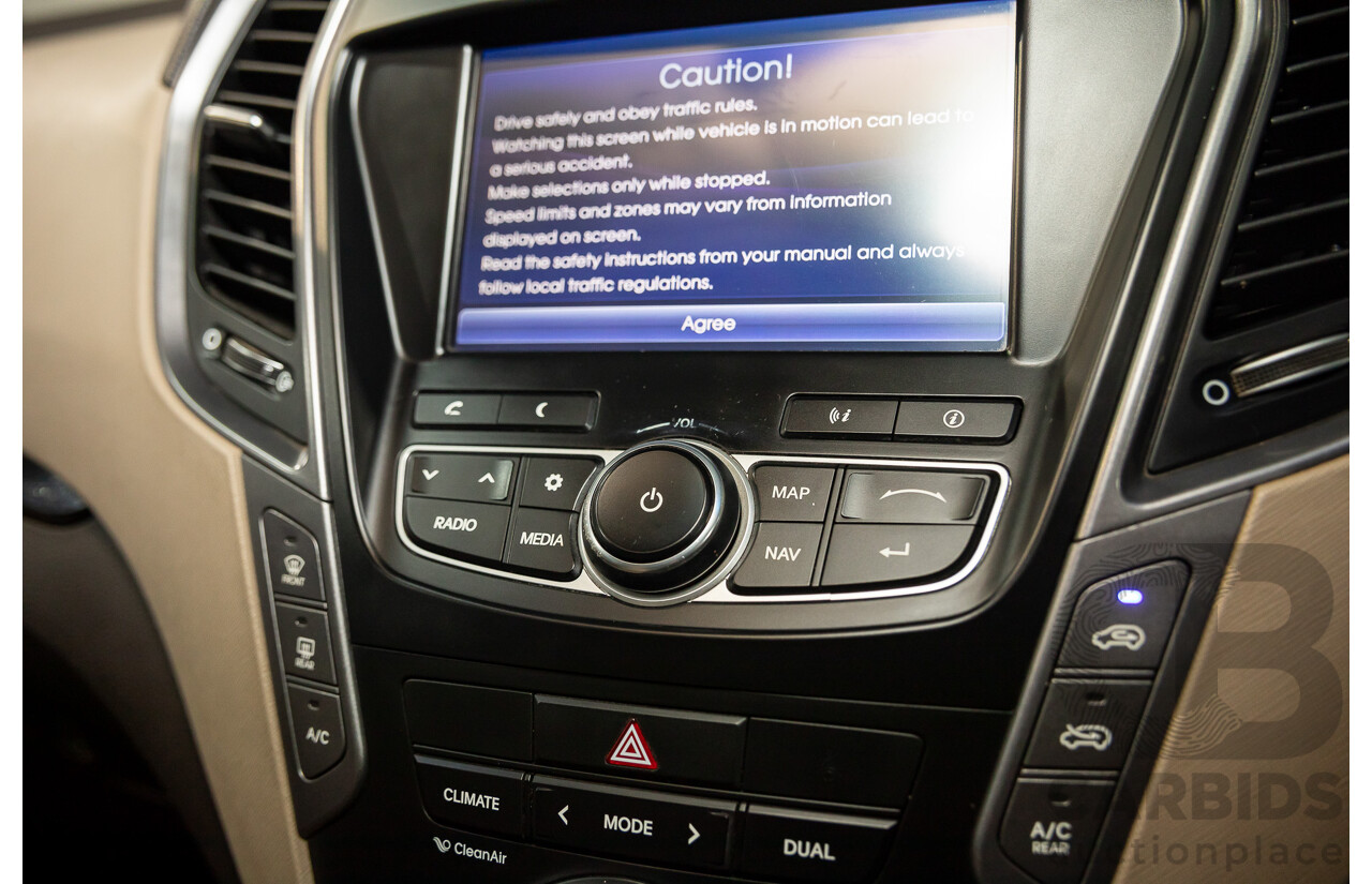 11/2013 Hyundai Santa Fe Highlander CRDi (4x4) DM 4d Wagon Arabian Mocha Pearl Turbo Diesel 2.2L - 7 Seater