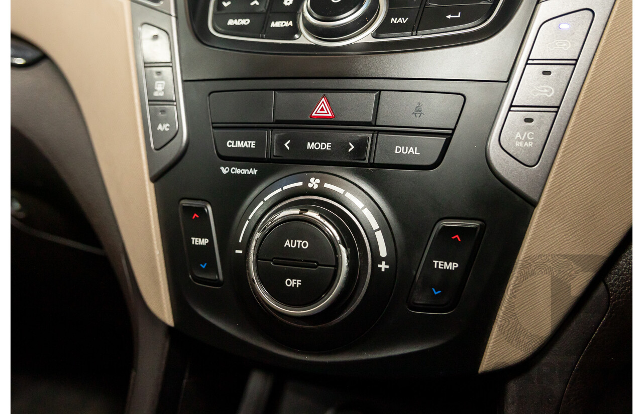11/2013 Hyundai Santa Fe Highlander CRDi (4x4) DM 4d Wagon Arabian Mocha Pearl Turbo Diesel 2.2L - 7 Seater