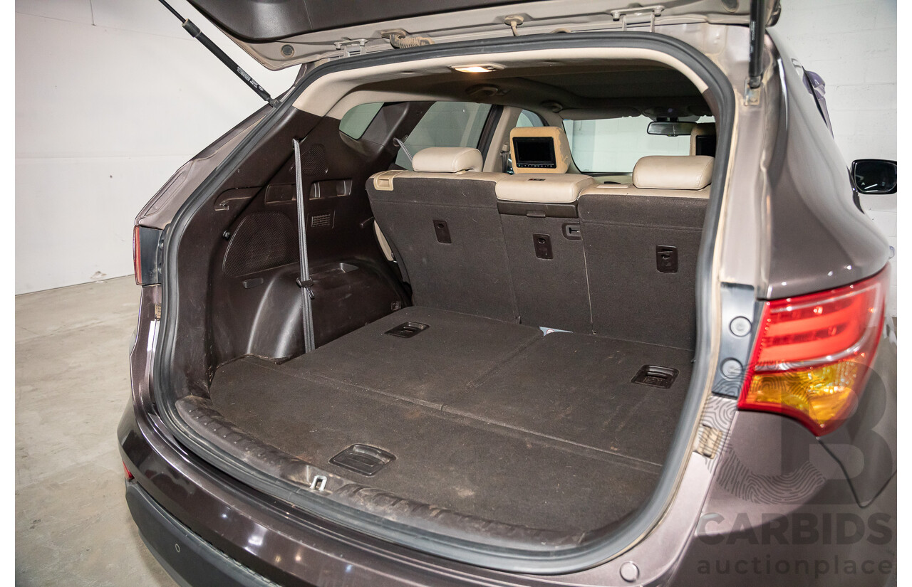 11/2013 Hyundai Santa Fe Highlander CRDi (4x4) DM 4d Wagon Arabian Mocha Pearl Turbo Diesel 2.2L - 7 Seater