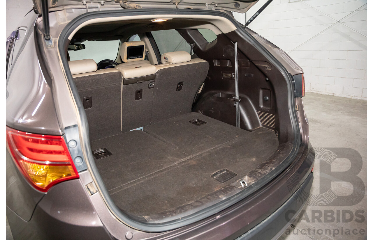 11/2013 Hyundai Santa Fe Highlander CRDi (4x4) DM 4d Wagon Arabian Mocha Pearl Turbo Diesel 2.2L - 7 Seater