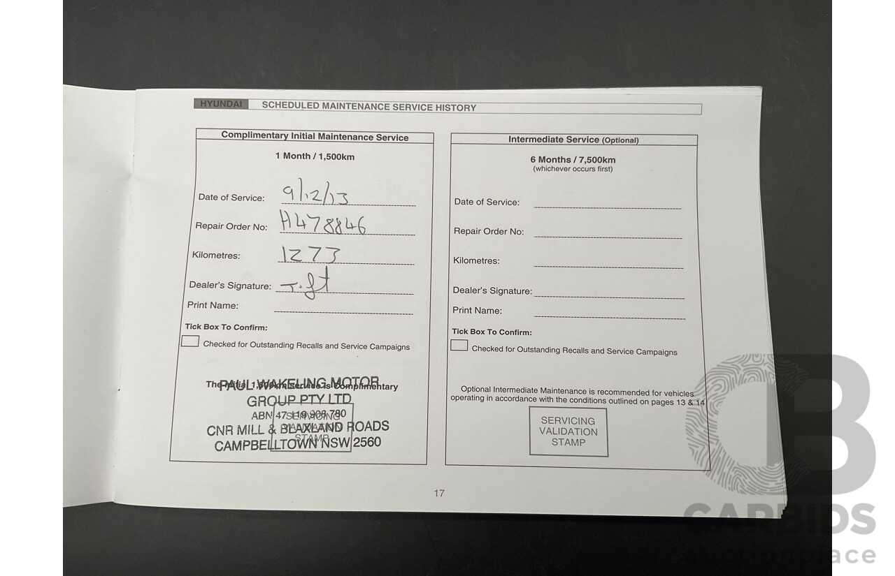 11/2013 Hyundai Santa Fe Highlander CRDi (4x4) DM 4d Wagon Arabian Mocha Pearl Turbo Diesel 2.2L - 7 Seater