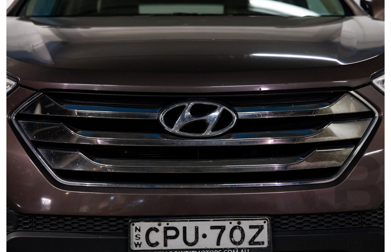 11/2013 Hyundai Santa Fe Highlander CRDi (4x4) DM 4d Wagon Arabian Mocha Pearl Turbo Diesel 2.2L - 7 Seater