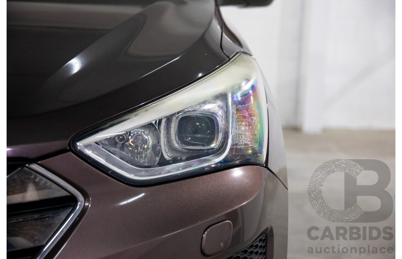 11/2013 Hyundai Santa Fe Highlander CRDi (4x4) DM 4d Wagon Arabian Mocha Pearl Turbo Diesel 2.2L - 7 Seater