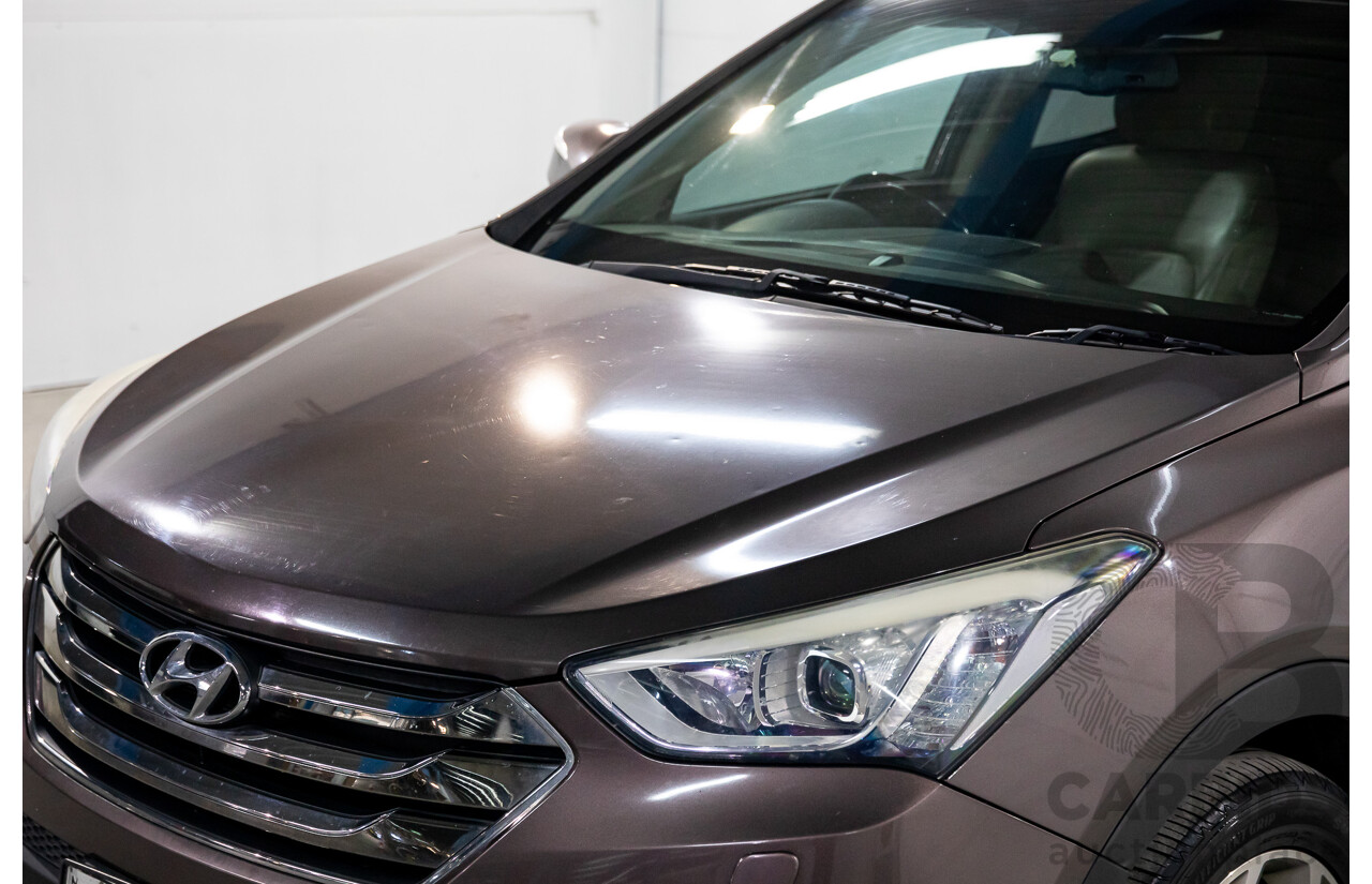11/2013 Hyundai Santa Fe Highlander CRDi (4x4) DM 4d Wagon Arabian Mocha Pearl Turbo Diesel 2.2L - 7 Seater