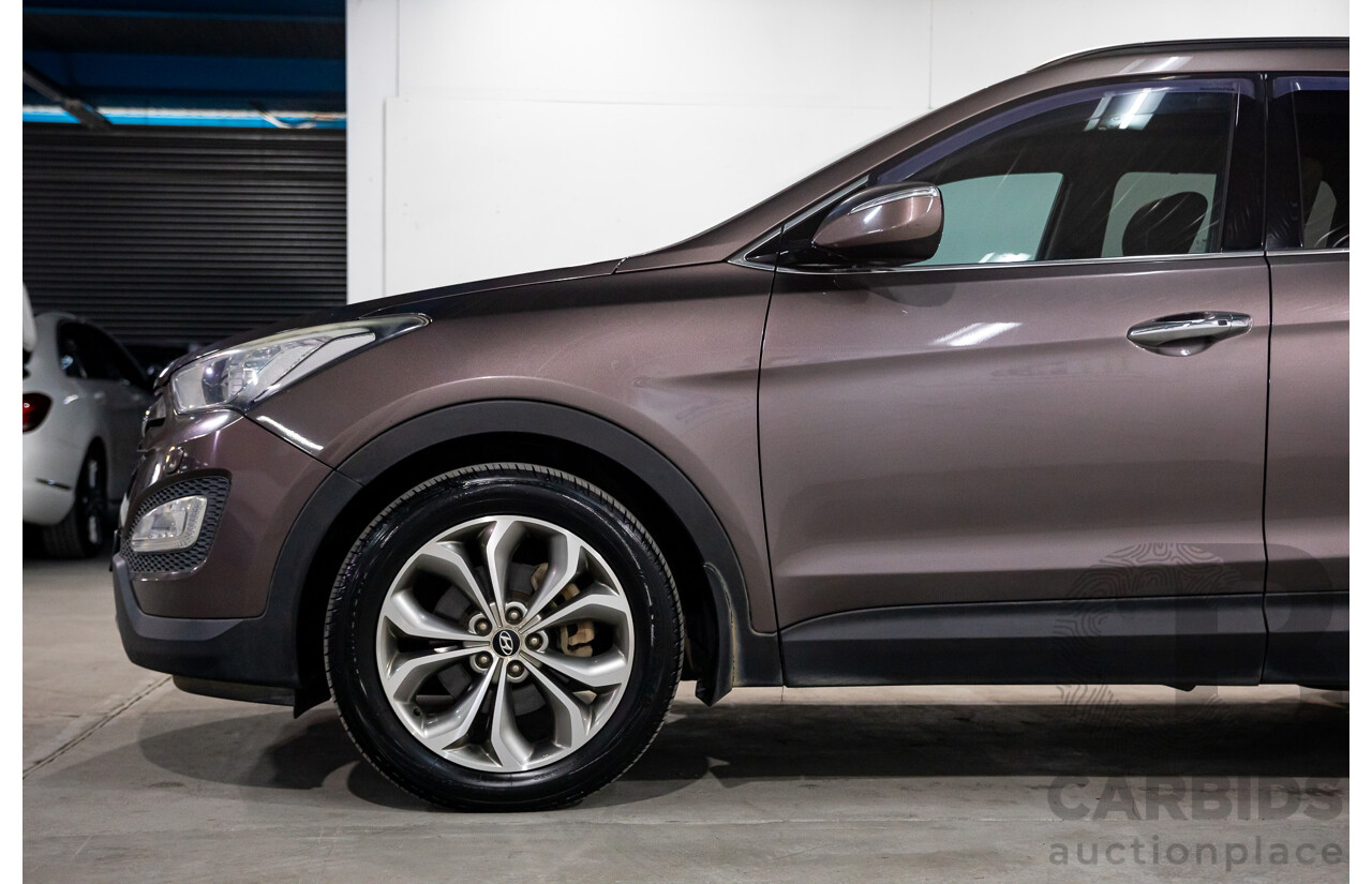 11/2013 Hyundai Santa Fe Highlander CRDi (4x4) DM 4d Wagon Arabian Mocha Pearl Turbo Diesel 2.2L - 7 Seater