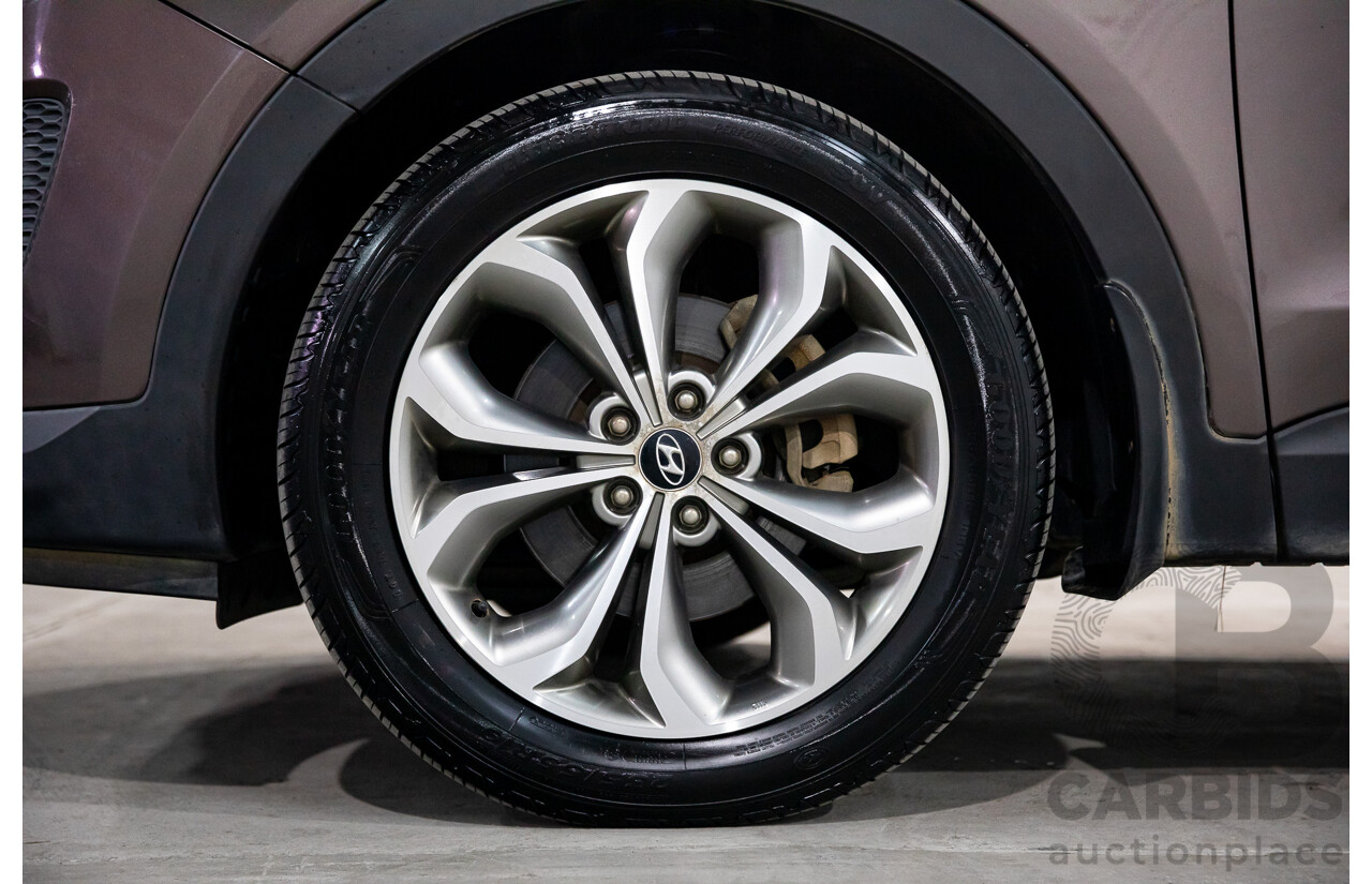 11/2013 Hyundai Santa Fe Highlander CRDi (4x4) DM 4d Wagon Arabian Mocha Pearl Turbo Diesel 2.2L - 7 Seater