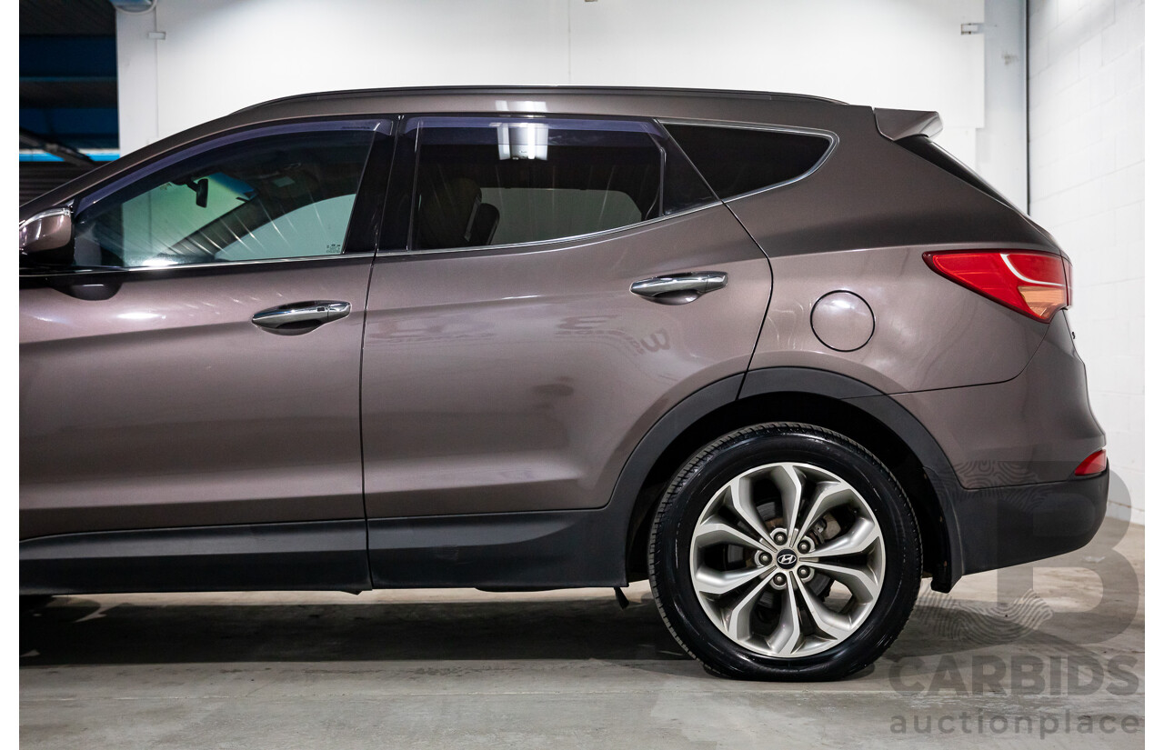 11/2013 Hyundai Santa Fe Highlander CRDi (4x4) DM 4d Wagon Arabian Mocha Pearl Turbo Diesel 2.2L - 7 Seater