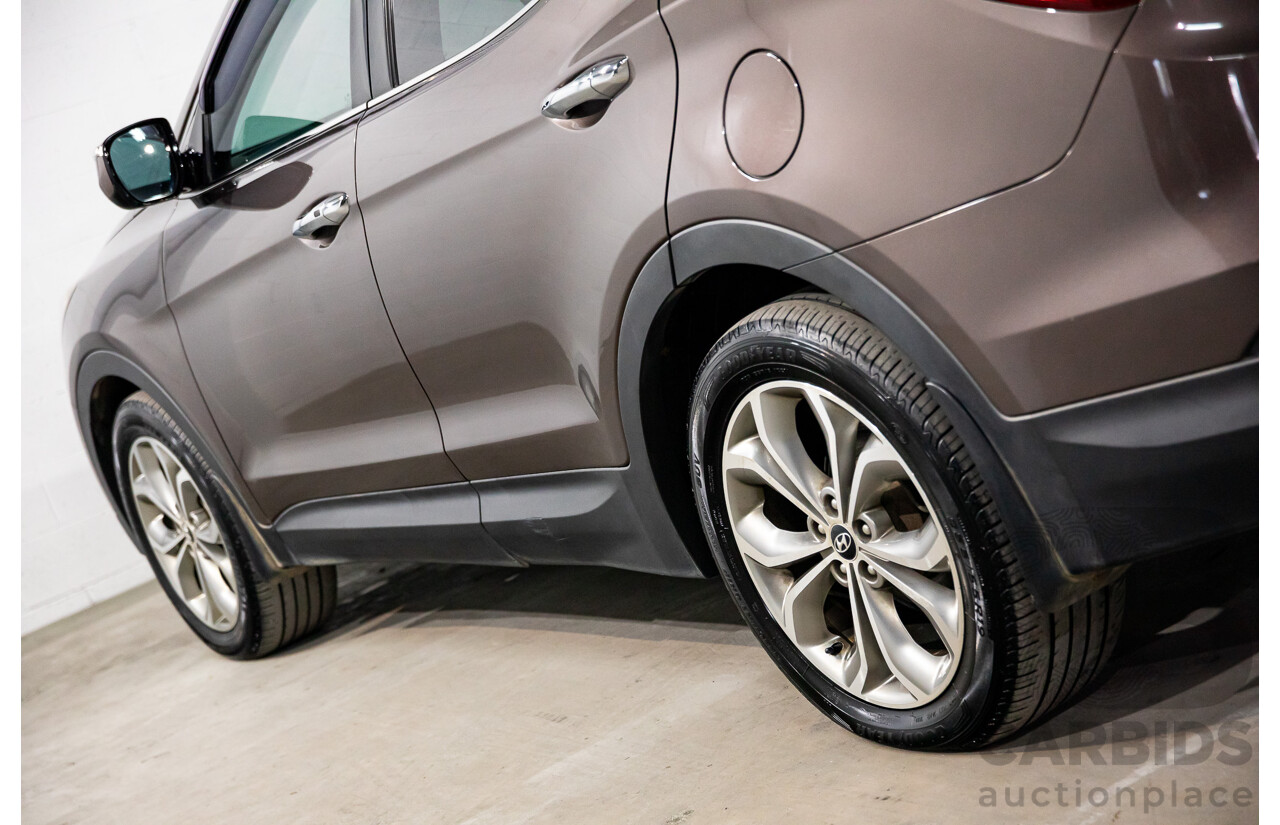 11/2013 Hyundai Santa Fe Highlander CRDi (4x4) DM 4d Wagon Arabian Mocha Pearl Turbo Diesel 2.2L - 7 Seater