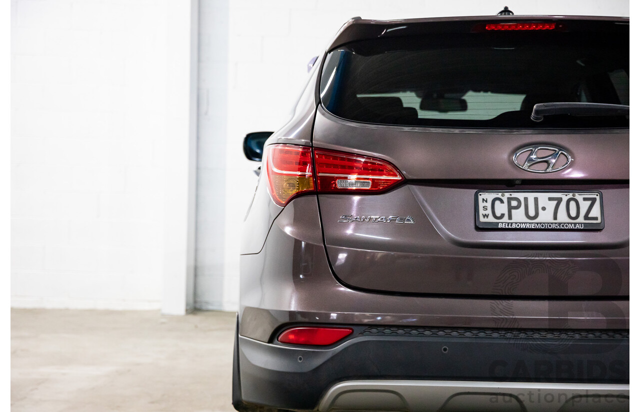 11/2013 Hyundai Santa Fe Highlander CRDi (4x4) DM 4d Wagon Arabian Mocha Pearl Turbo Diesel 2.2L - 7 Seater