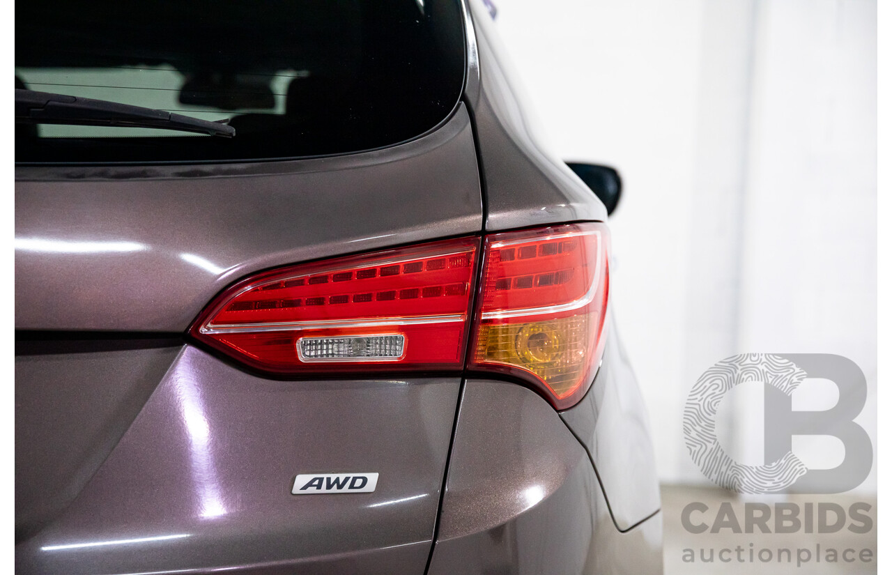 11/2013 Hyundai Santa Fe Highlander CRDi (4x4) DM 4d Wagon Arabian Mocha Pearl Turbo Diesel 2.2L - 7 Seater