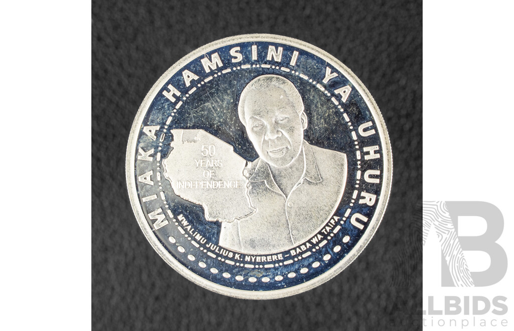 Tanzania Royal Mint 2011 Silver Fifty Thousand Shilingi Coin