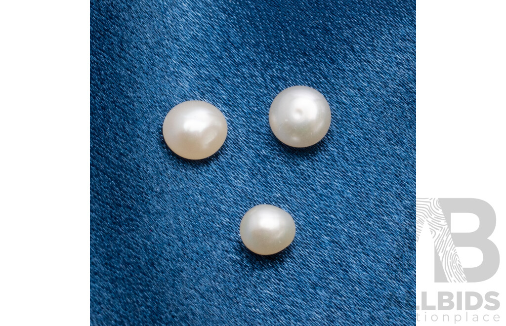 Loose Freshwater Cultured Pearls - Lot of 3