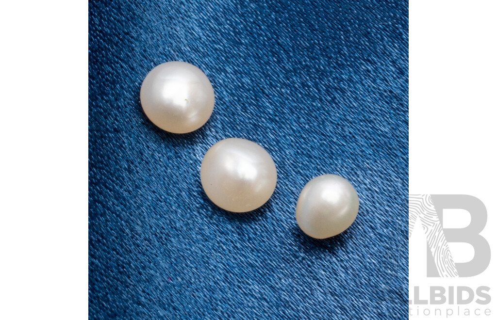 Loose Freshwater Cultured Pearls - Lot of 3