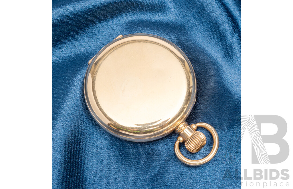 Dennison 'Moon' Watch Case, 2 Plates of 10ct Gold