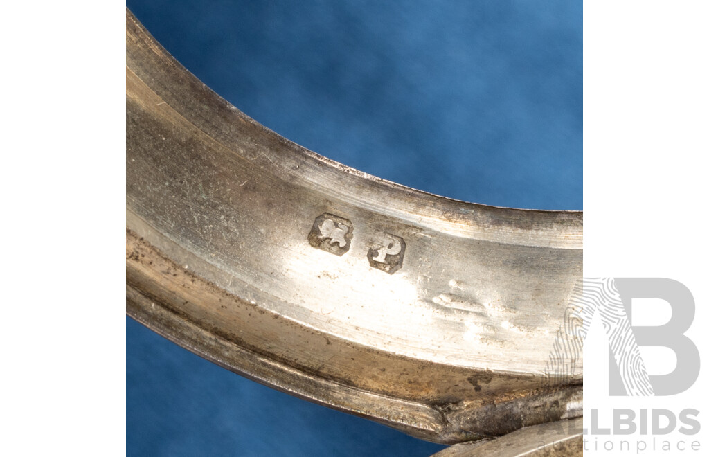 Silver Pocket Watch, Hand Wind Movement - (Circa-1890s)