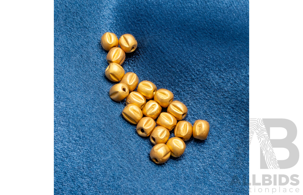 19x Roman Gold Beads. (100 - 400AD) Libya