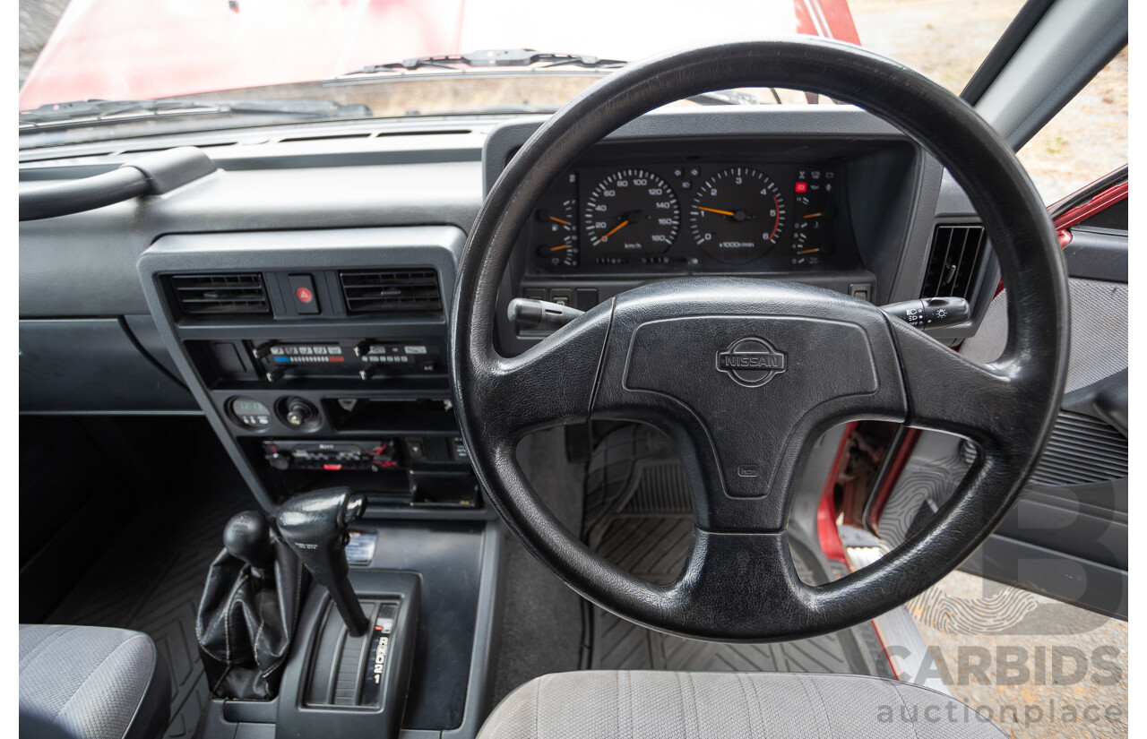 10/1994 Nissan Patrol ST SWB Series 2 (4x4) KY60 GQ 2d Hardtop Big Red / Desert Sand 4.2L