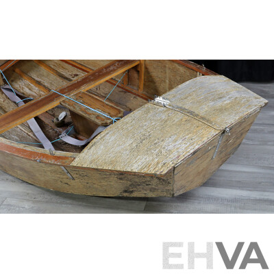 Vintage Timber Row Boat