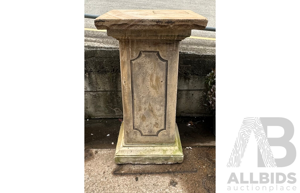 Large Cast Concrete Plinth