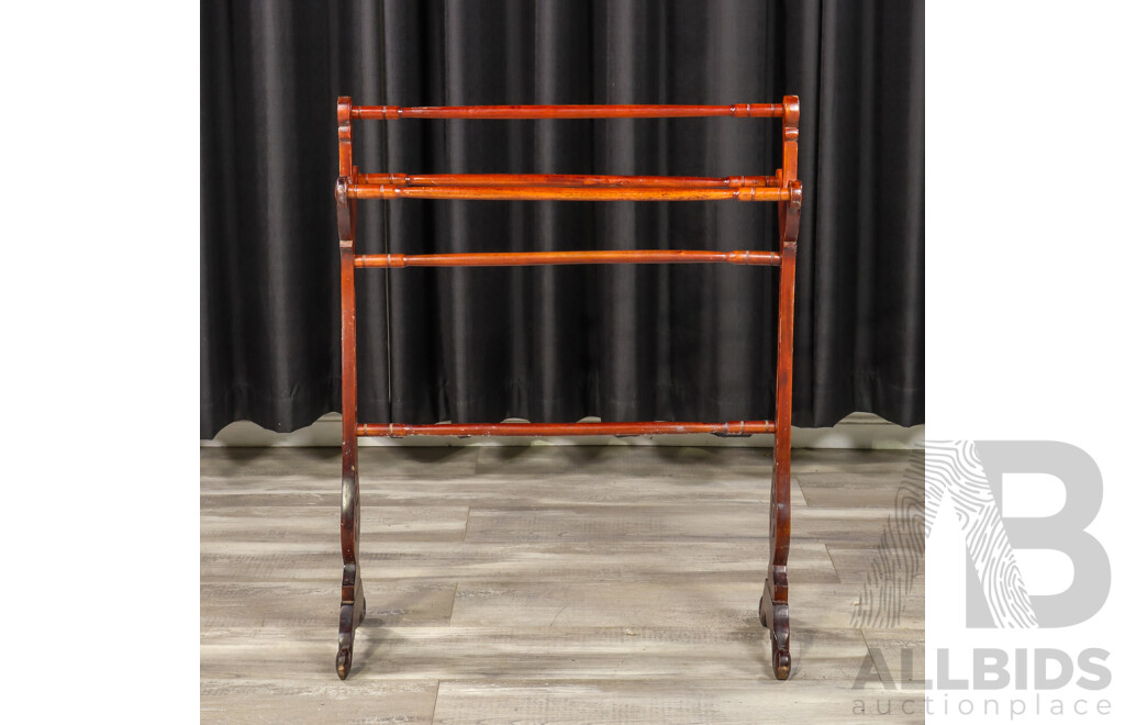 Victorian Mahogany Towel Rail