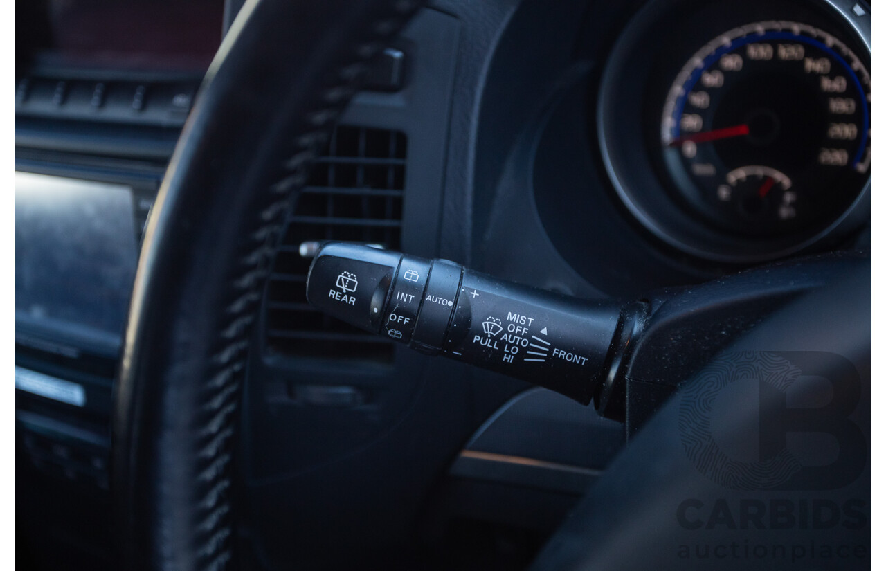 9/2010 Mitsubishi Pajero Platinum Edition NT MY10 4d Wagon Pearl Black Turbo Diesel 3.2L - 7 Seats