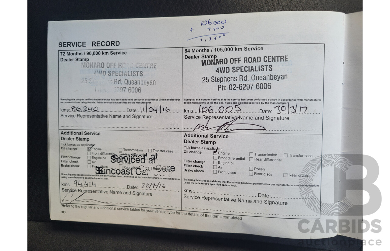 9/2010 Mitsubishi Pajero Platinum Edition NT MY10 4d Wagon Pearl Black Turbo Diesel 3.2L - 7 Seats