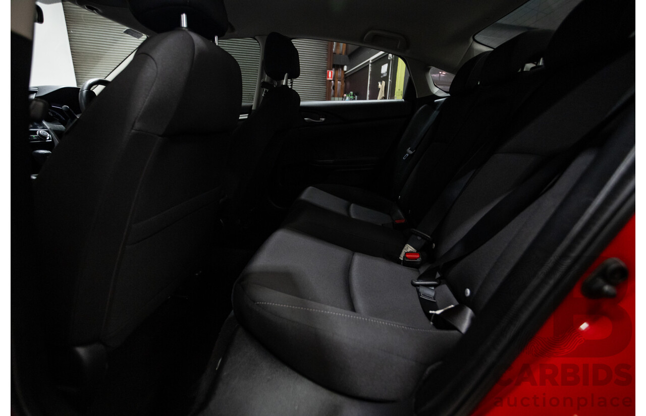 07/2018 Honda Civic VTi MY18 4D Sedan Rally Red 1.8L