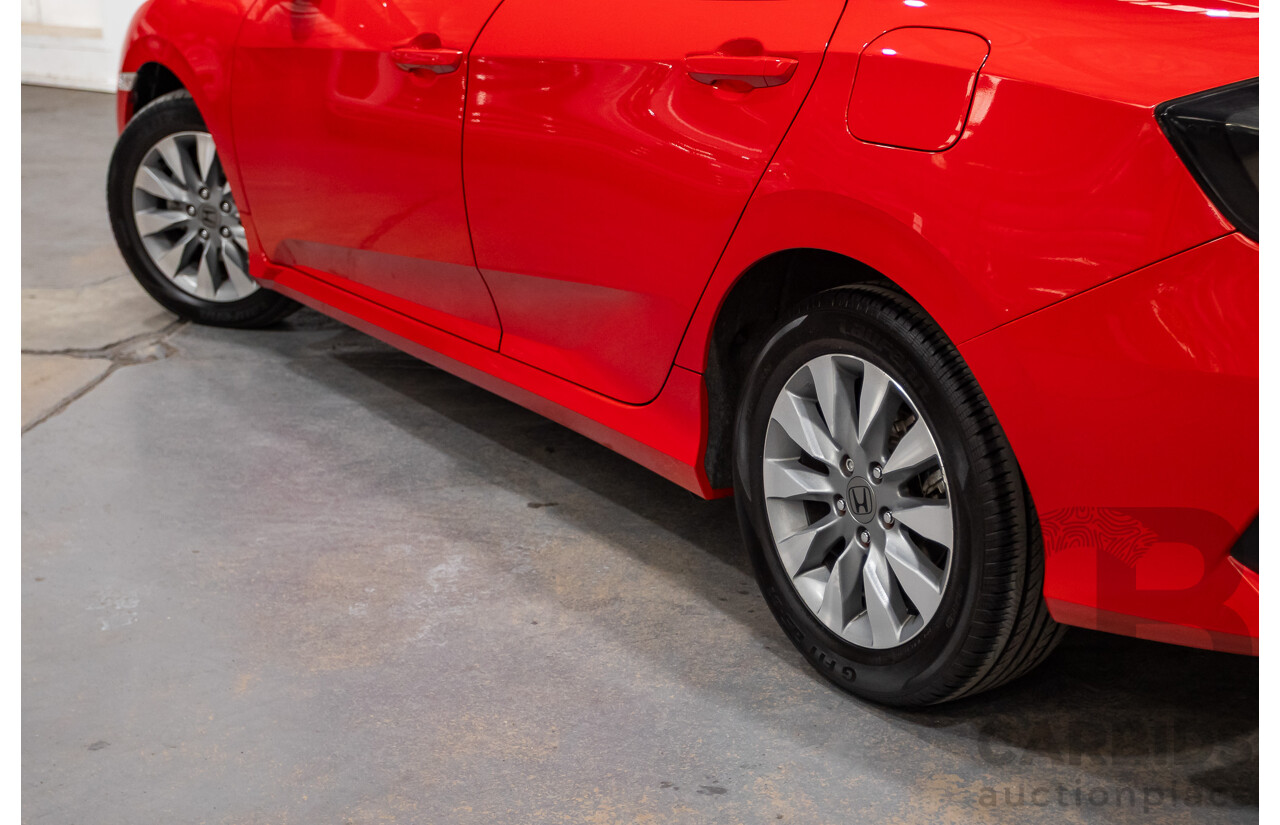 07/2018 Honda Civic VTi MY18 4D Sedan Rally Red 1.8L