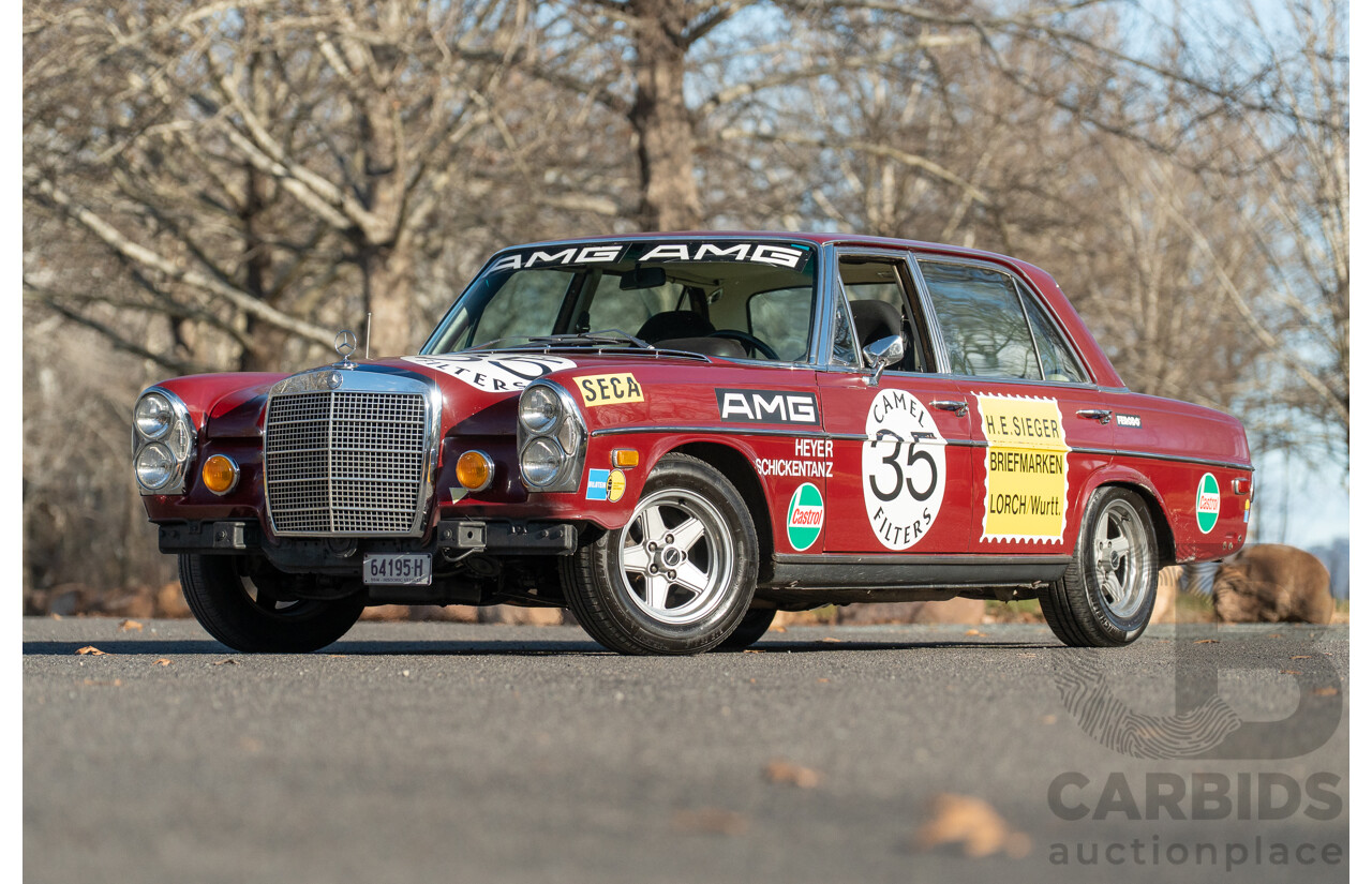 8/1970 Mercedes Benz 300 SEL 6.3 "Red Pig Tribute" W109 4d Sedan Cranberry V8 6.3L - Import