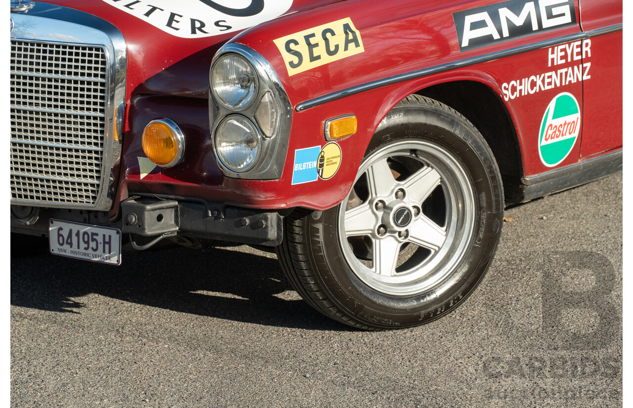 8/1970 Mercedes Benz 300 SEL 6.3 "Red Pig Tribute" W109 4d Sedan Cranberry V8 6.3L - Import