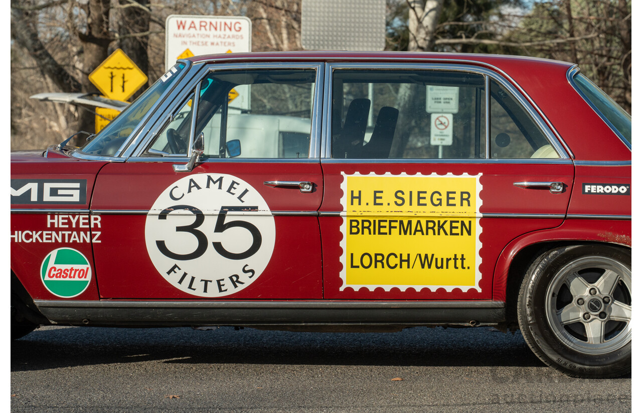 8/1970 Mercedes Benz 300 SEL 6.3 "Red Pig Tribute" W109 4d Sedan Cranberry V8 6.3L - Import