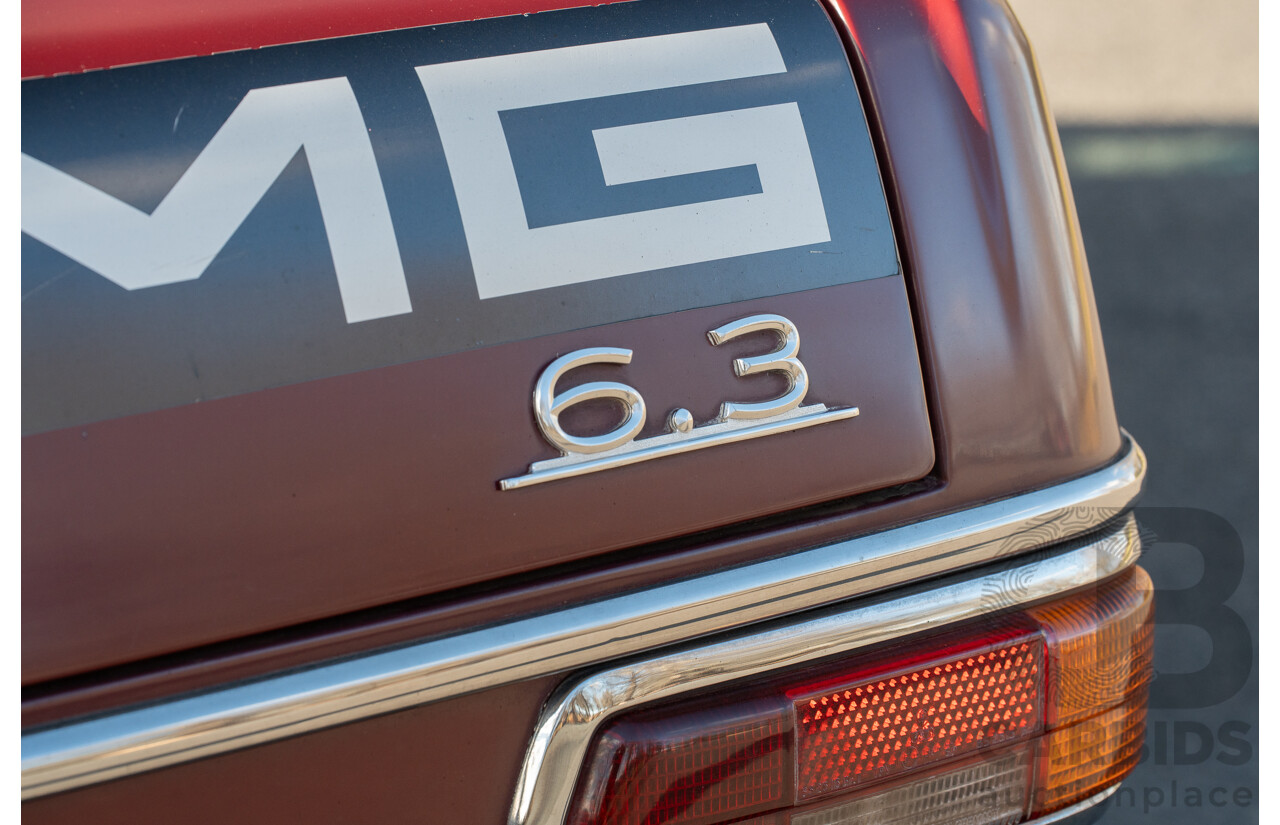 8/1970 Mercedes Benz 300 SEL 6.3 "Red Pig Tribute" W109 4d Sedan Cranberry V8 6.3L - Import