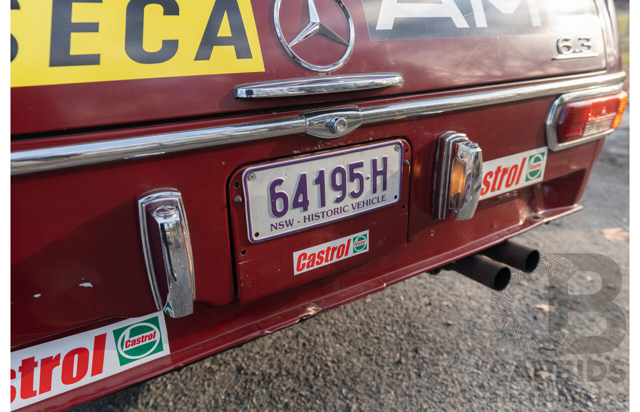 8/1970 Mercedes Benz 300 SEL 6.3 "Red Pig Tribute" W109 4d Sedan Cranberry V8 6.3L - Import