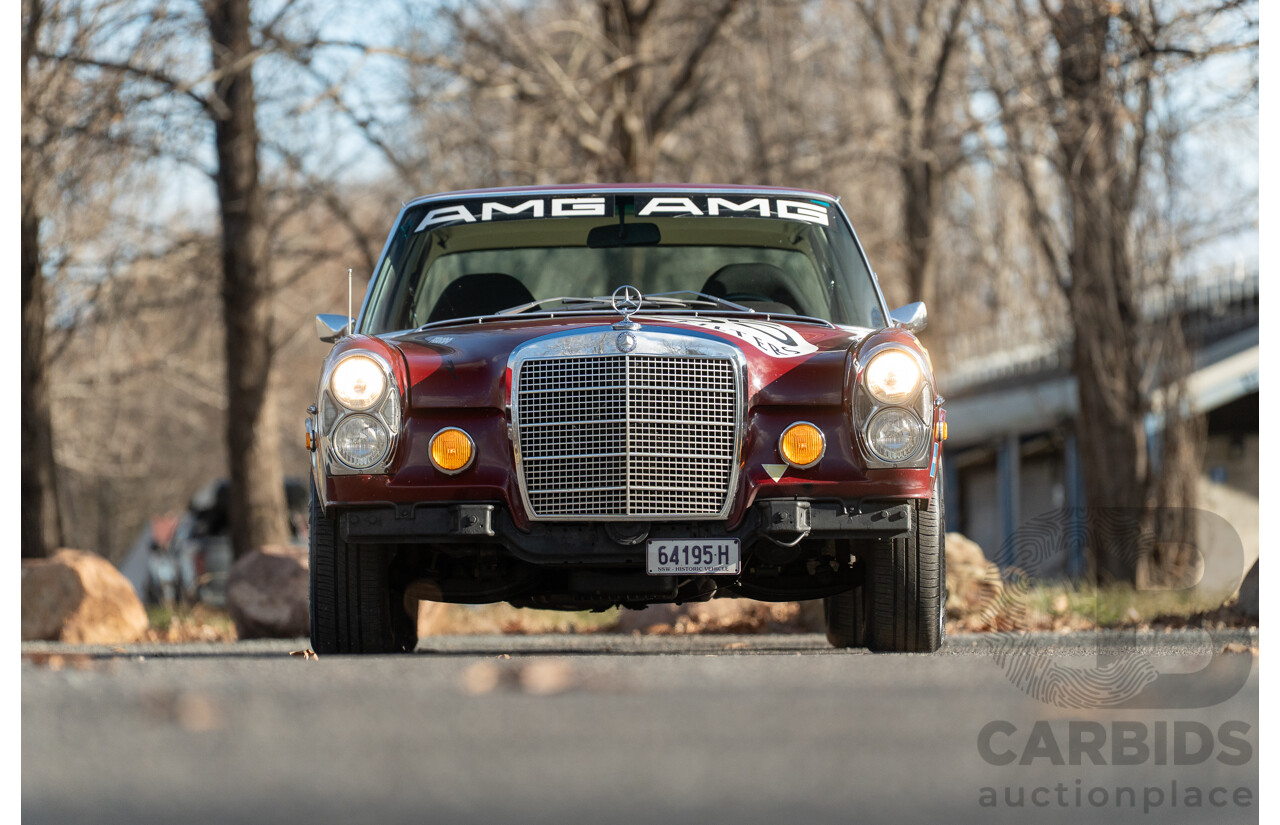 8/1970 Mercedes Benz 300 SEL 6.3 "Red Pig Tribute" W109 4d Sedan Cranberry V8 6.3L - Import