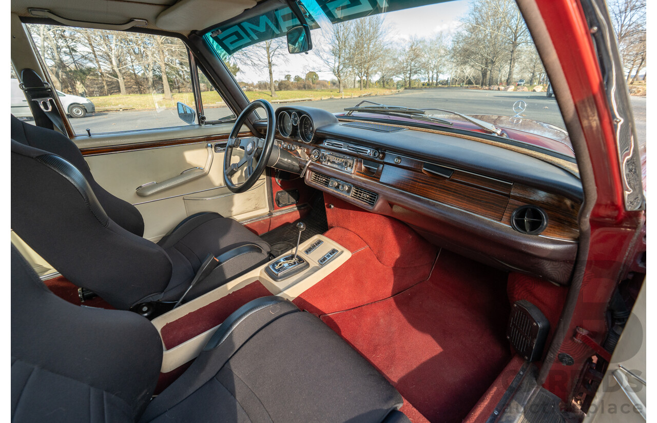 8/1970 Mercedes Benz 300 SEL 6.3 "Red Pig Tribute" W109 4d Sedan Cranberry V8 6.3L - Import