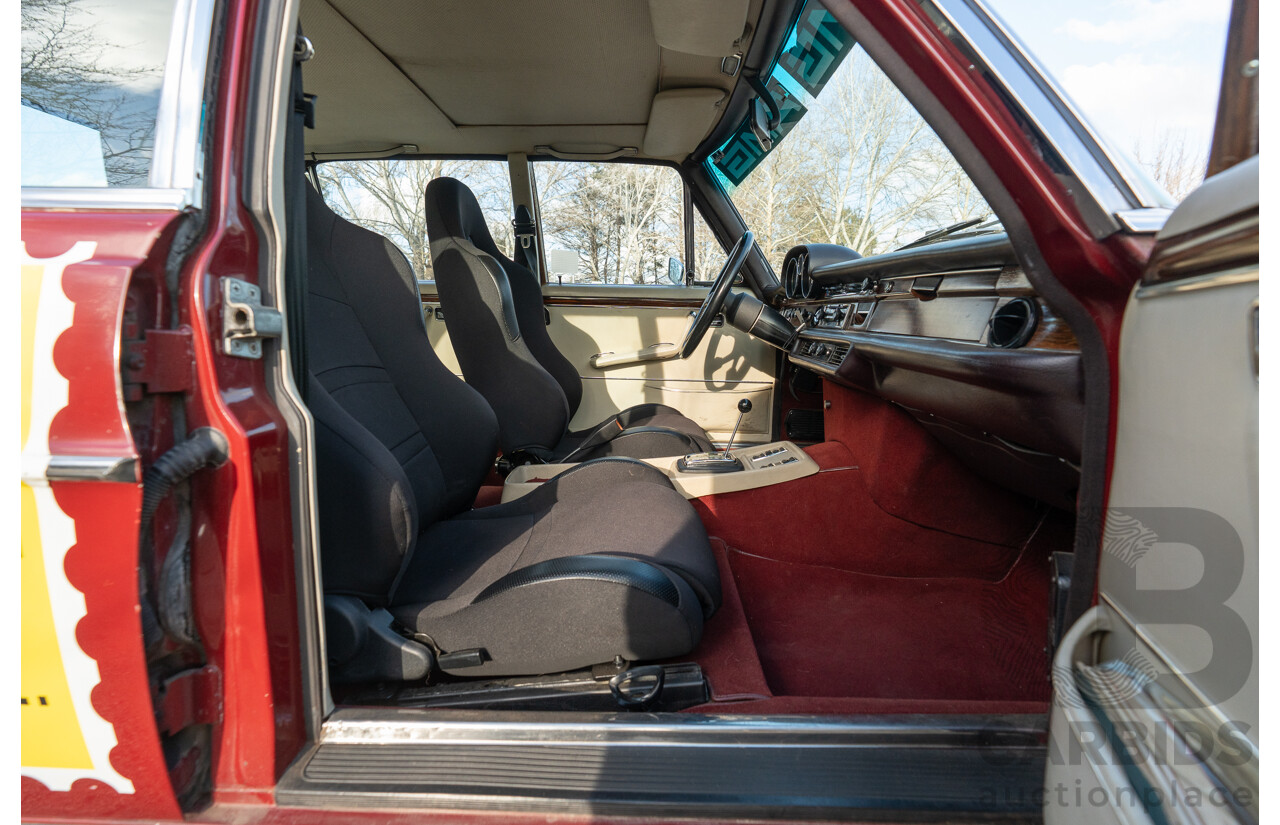 8/1970 Mercedes Benz 300 SEL 6.3 "Red Pig Tribute" W109 4d Sedan Cranberry V8 6.3L - Import
