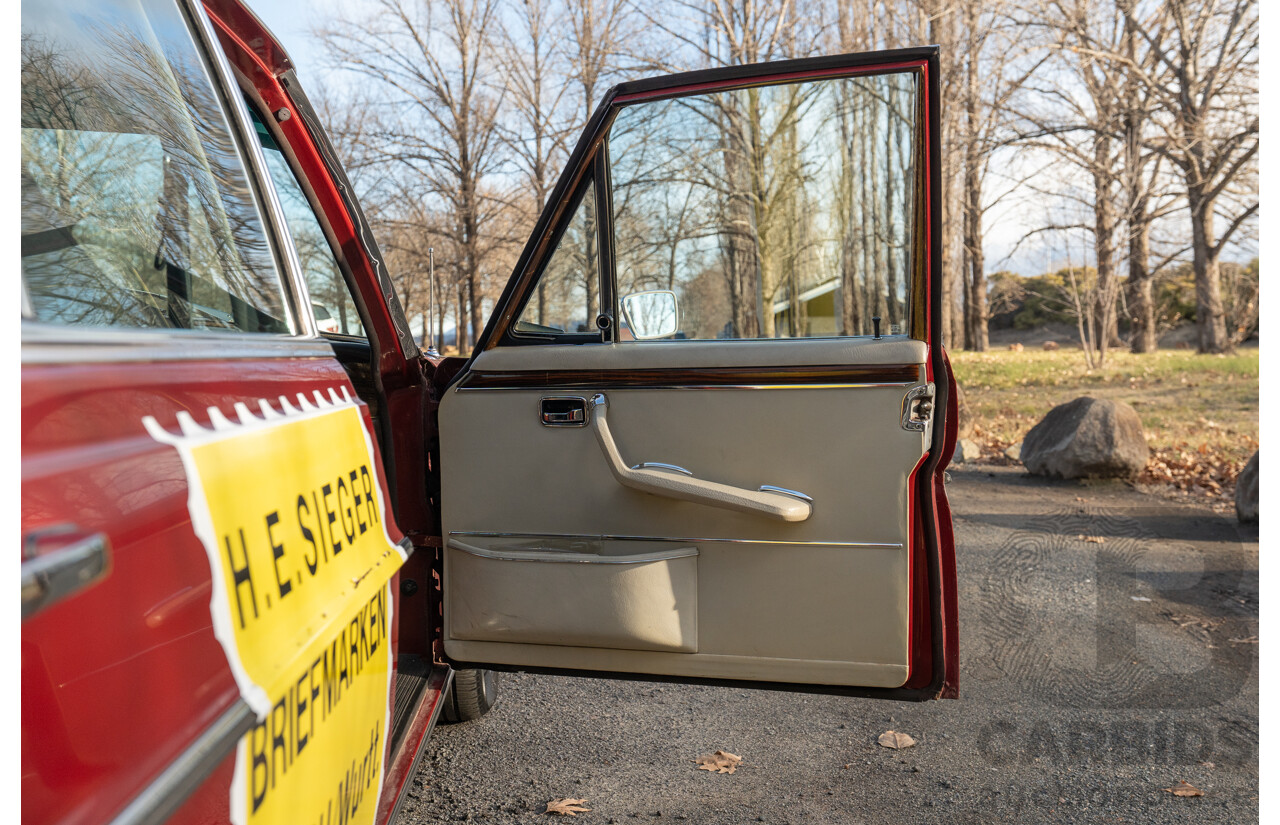 8/1970 Mercedes Benz 300 SEL 6.3 "Red Pig Tribute" W109 4d Sedan Cranberry V8 6.3L - Import