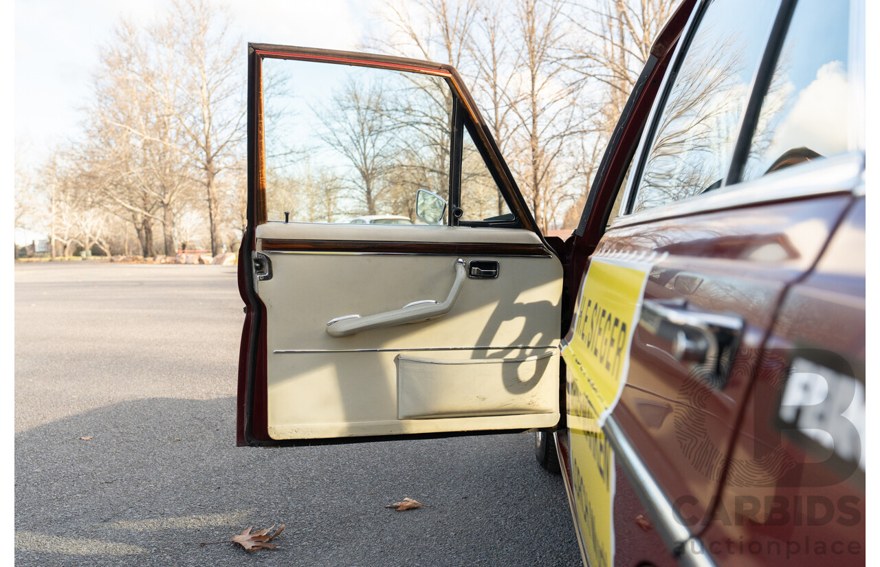 8/1970 Mercedes Benz 300 SEL 6.3 "Red Pig Tribute" W109 4d Sedan Cranberry V8 6.3L - Import