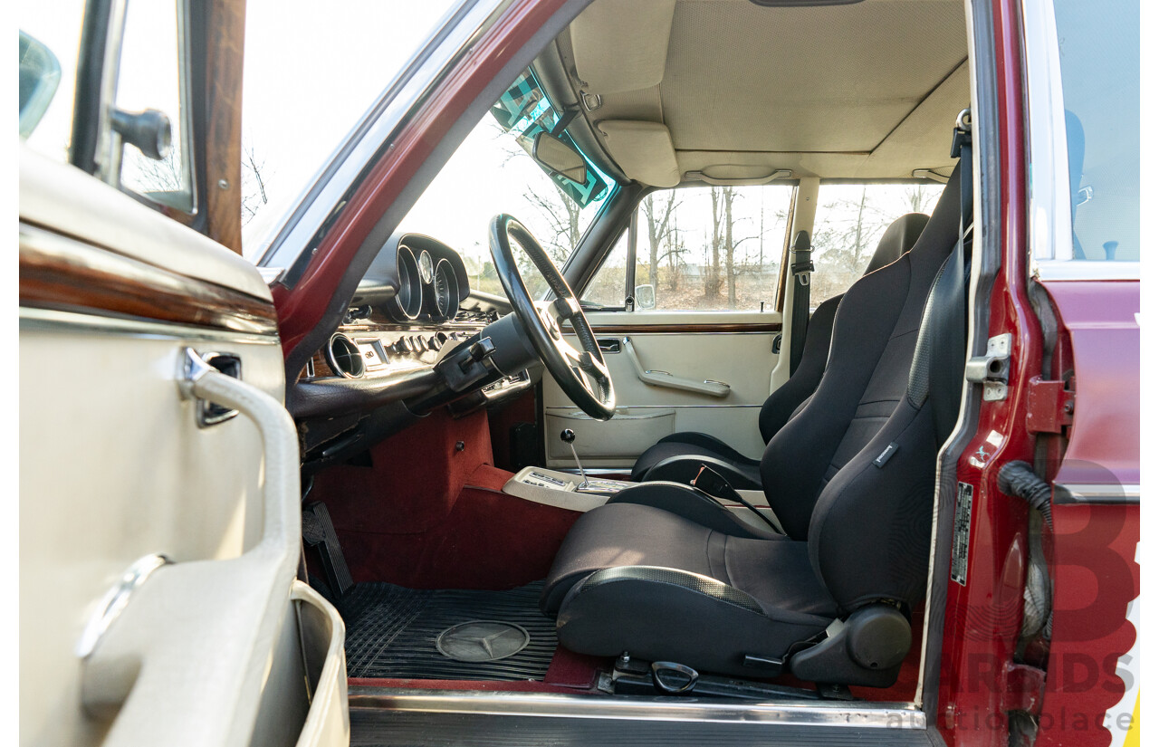 8/1970 Mercedes Benz 300 SEL 6.3 "Red Pig Tribute" W109 4d Sedan Cranberry V8 6.3L - Import