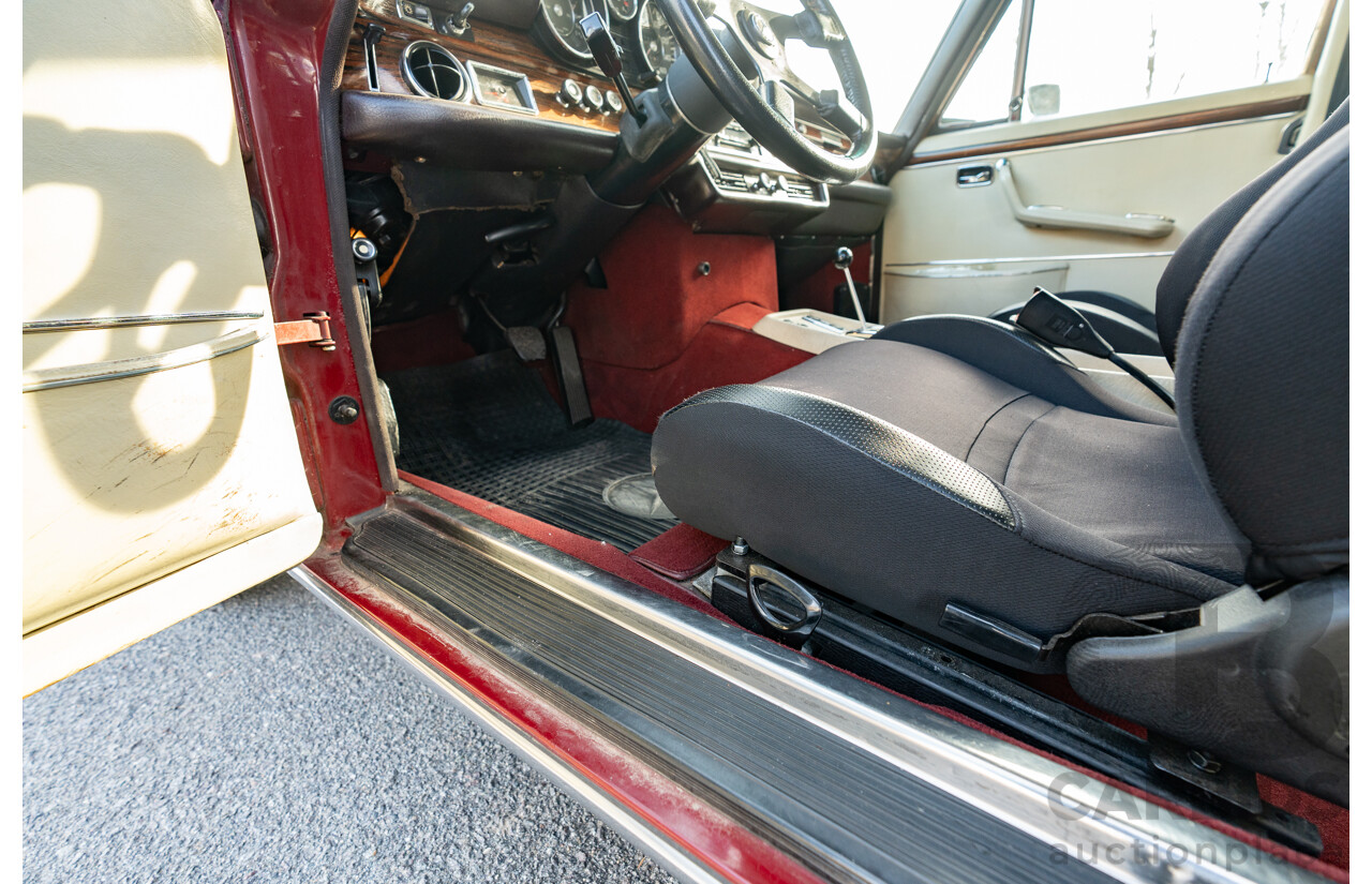 8/1970 Mercedes Benz 300 SEL 6.3 "Red Pig Tribute" W109 4d Sedan Cranberry V8 6.3L - Import