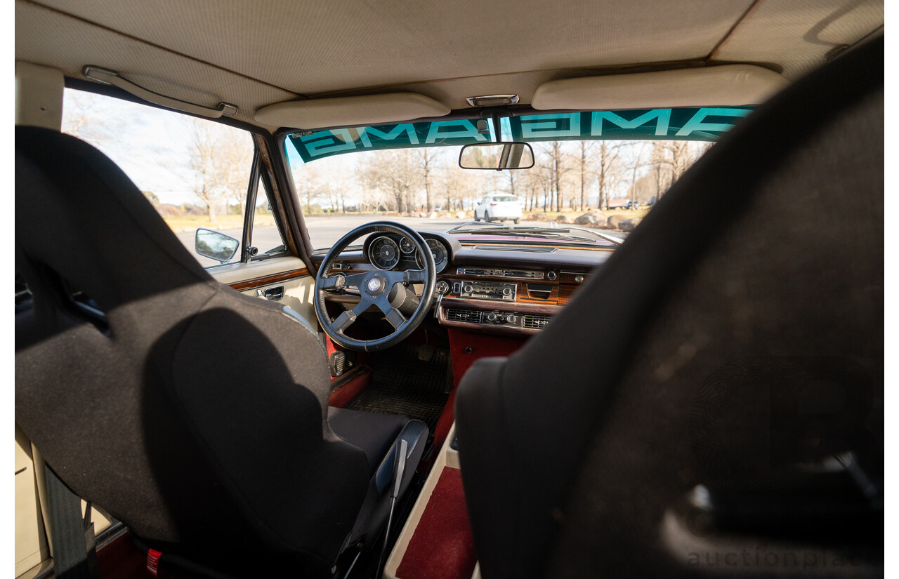 8/1970 Mercedes Benz 300 SEL 6.3 "Red Pig Tribute" W109 4d Sedan Cranberry V8 6.3L - Import