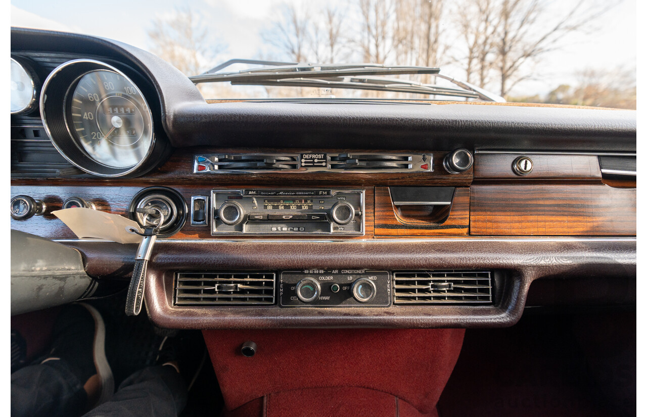 8/1970 Mercedes Benz 300 SEL 6.3 "Red Pig Tribute" W109 4d Sedan Cranberry V8 6.3L - Import