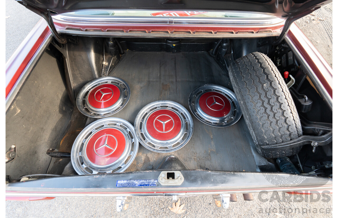 8/1970 Mercedes Benz 300 SEL 6.3 "Red Pig Tribute" W109 4d Sedan Cranberry V8 6.3L - Import