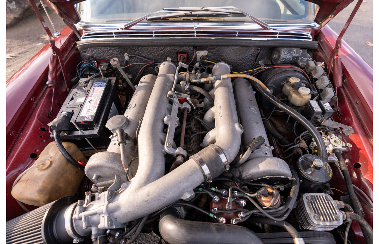 8/1970 Mercedes Benz 300 SEL 6.3 "Red Pig Tribute" W109 4d Sedan Cranberry V8 6.3L - Import