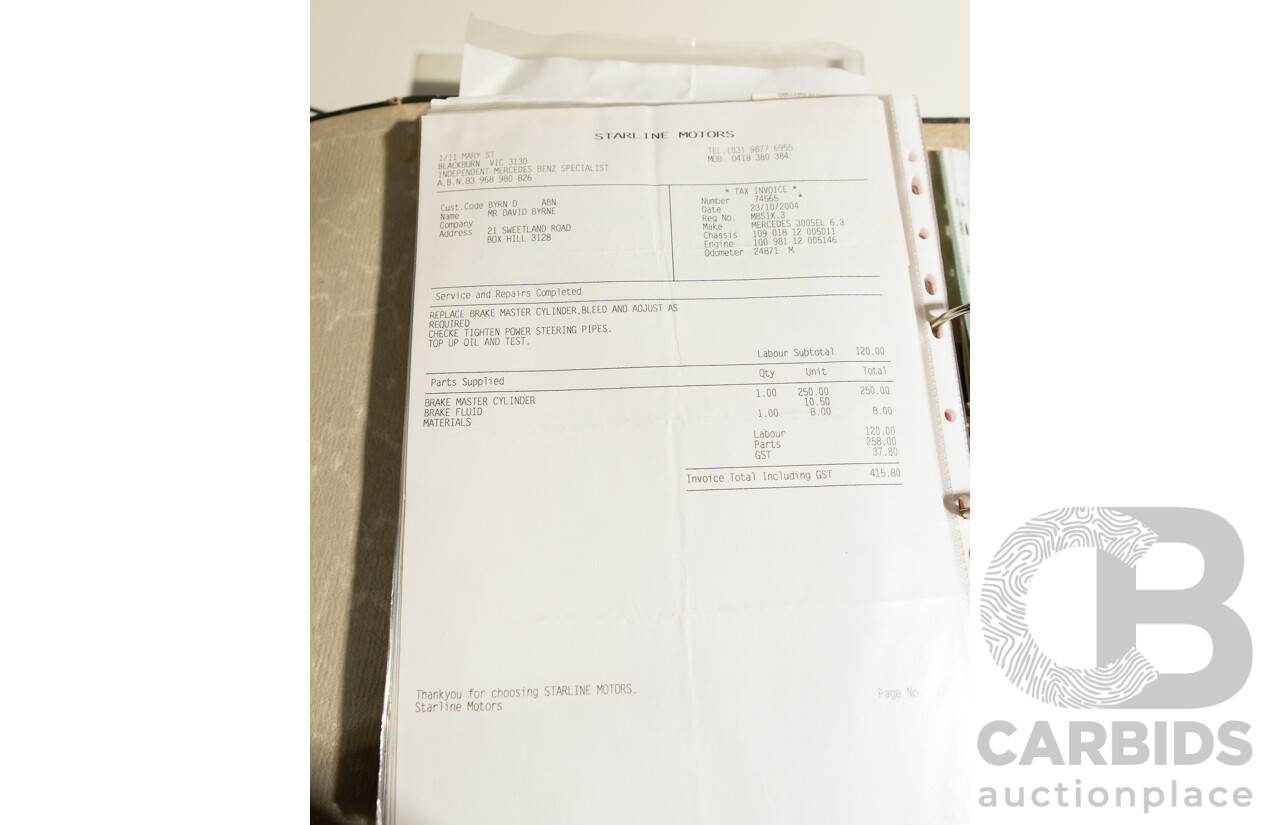 8/1970 Mercedes Benz 300 SEL 6.3 "Red Pig Tribute" W109 4d Sedan Cranberry V8 6.3L - Import