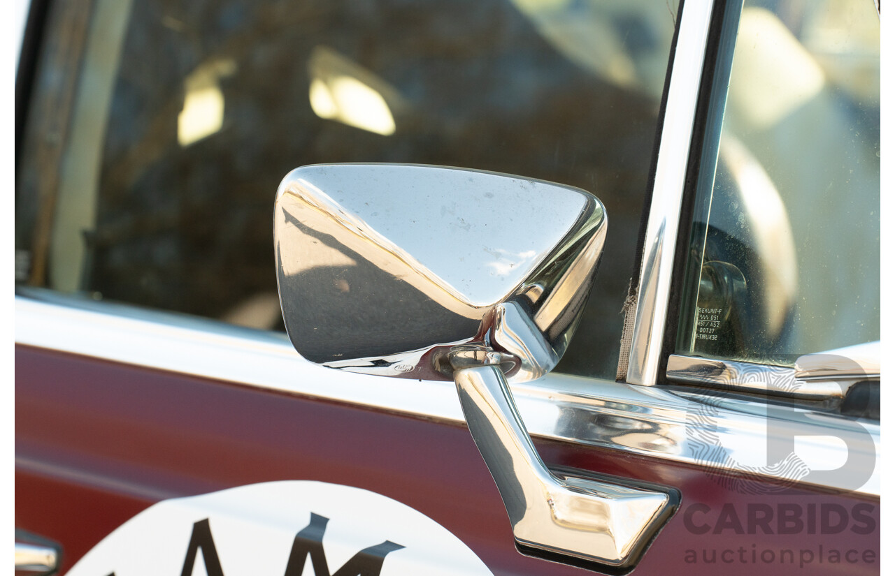 8/1970 Mercedes Benz 300 SEL 6.3 "Red Pig Tribute" W109 4d Sedan Cranberry V8 6.3L - Import