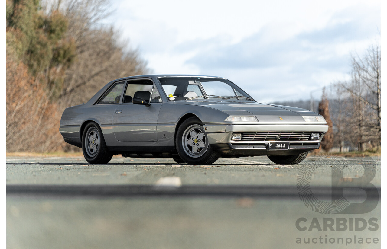 01/1986 Ferrari 412 A Tipo F101 EL 2d Coupe Argento Fer Silver V12 4.9L - Hong Kong Import