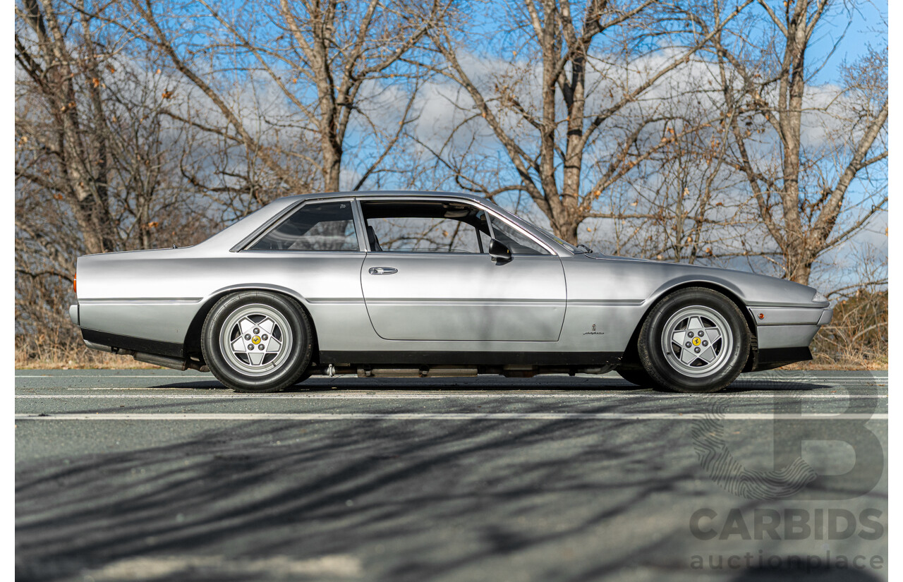 01/1986 Ferrari 412 A Tipo F101 EL 2d Coupe Argento Fer Silver V12 4.9L - Hong Kong Import